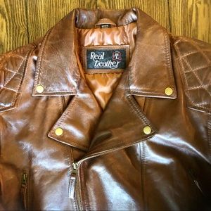 real leather brand jacket